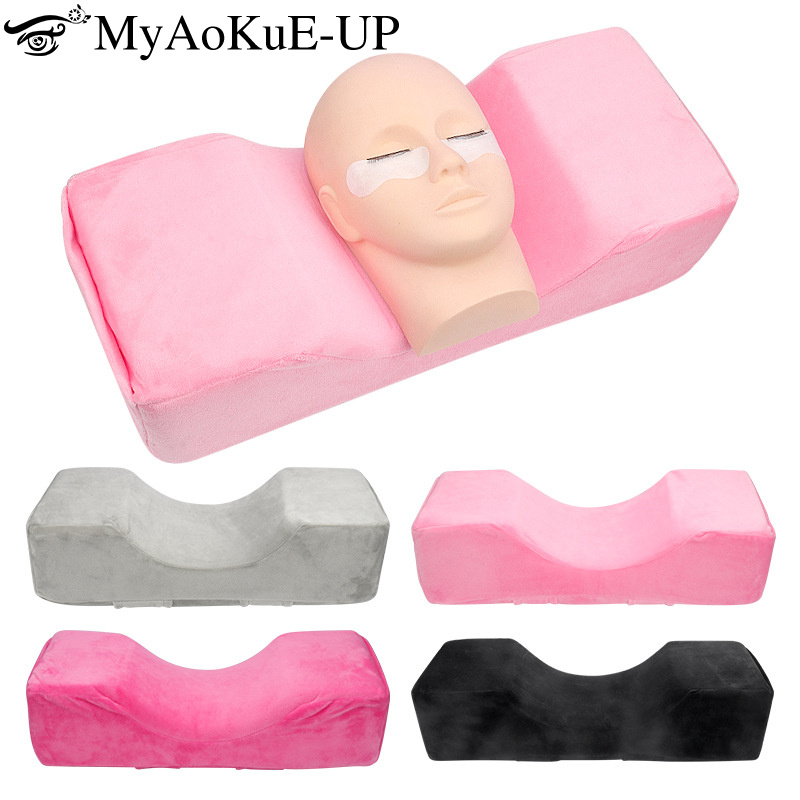 Neck Pillow Memory Foam - プロのネックサポートピロー,ソフトメモリーフォーム,まつげエクステ,まつげ移植,美容院用メイクアップツール,1個
