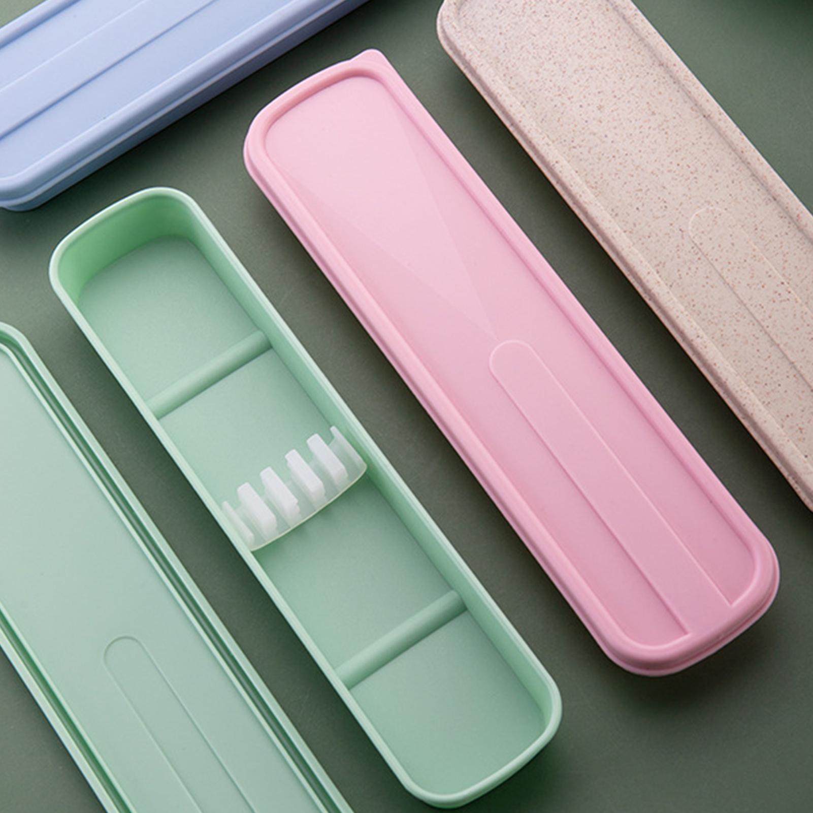 Travel Accessories Kit For Women - 食器ボックス フラットウェアオーガナイザー ポータブルカバータイプ カトラリーケース スプーン収納ボックス 軽量トラベルアクセサリー