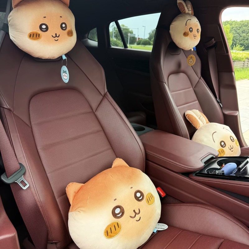 Travel Accessories Comfort - アニメちいかわカーシート枕ネックヘッドレストバッククッションソフトで快適な人間工学に基づいた自動車車両インテリア旅行運転用