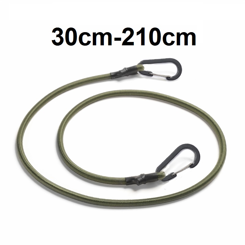 Travel Accessories Bike - 30-210 センチメートル 7 ミリメートル梱包ロープ弾性バンジーコードシルバーフック付きストレッチ軽量バイク車の荷物ルーフラックストラップ