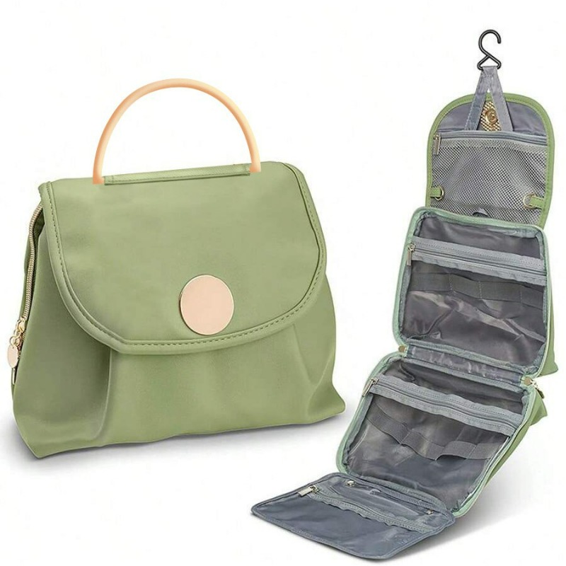 Travel Accessories Comfort - 防水トイレタリーバッグ 女性用ハンギングトラベルオーガナイザー 多機能メイクアップコスメティックケース トイレタリーアクセサリー用