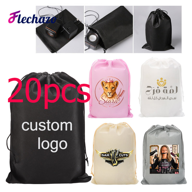 Travel Accessories Logo - 20個入りウィッグ収納バッグ、複数ウィッグ用防塵ウィッグバッグ、ウィッグ＆アクセサリー用、ロゴカスタムウィッグバッグ、家庭、サロン、旅行用