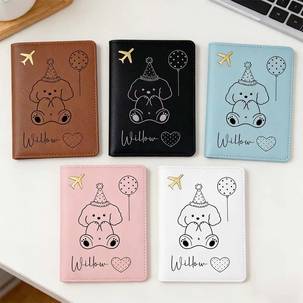 Travel Accessories Best - 1pc パーソナライズされた名前入りパスポートカバー 親友へのギフト プレミアム PU レザー