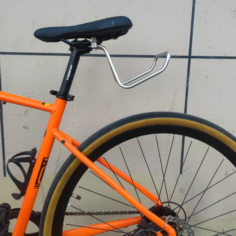 Travel Accessories Bike - ステンレス鋼自転車リアラック頑丈な軽量マウンテンロードバイク一体型自転車荷物キャリアサイクリングアクセサリー