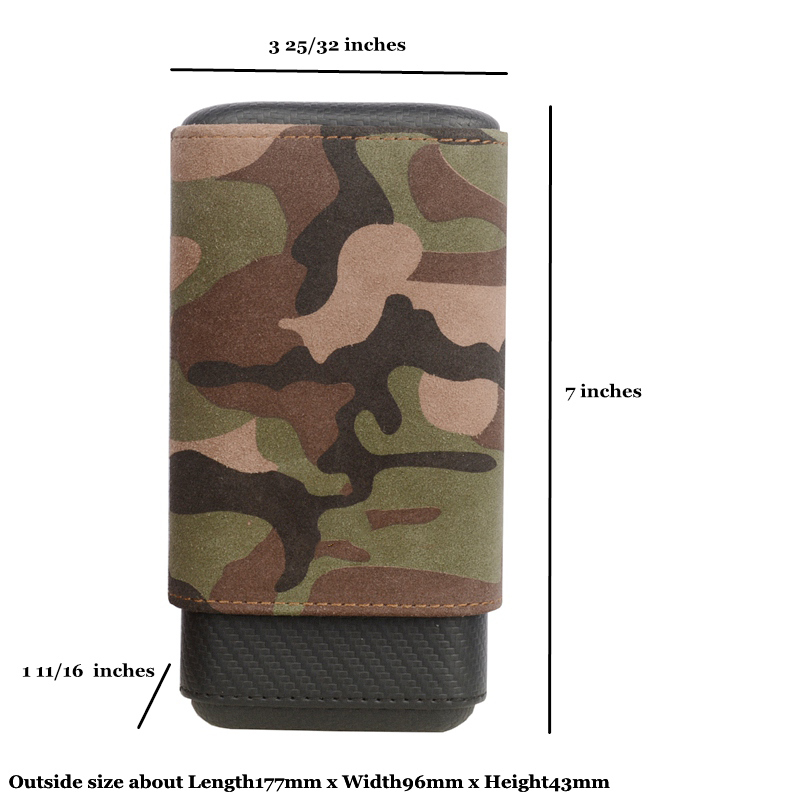Travel Accessories Best - 男性用の超大型シガーケース,カモフラージュ,スタンド,3チューブ,トラベル,ハマー,ミニボックス,スモークアクセサリー,最高のツール,最大64r