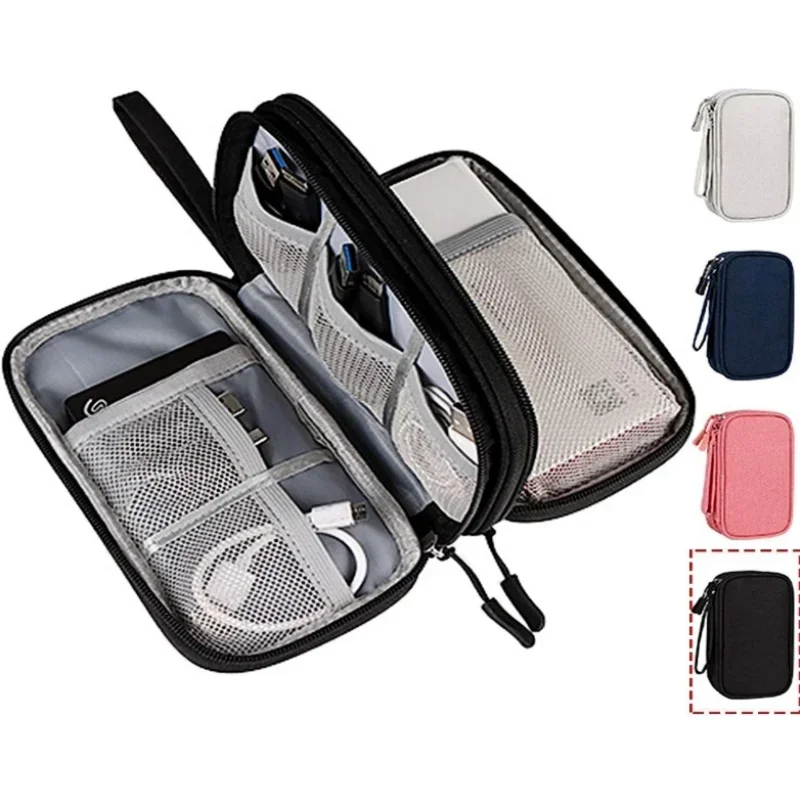 Travel Accessories And Bags - トラベルケーブルバッグ ポータブルデジタル収納ポーチ 充電器 データケーブル USBバッグ オーガナイザー