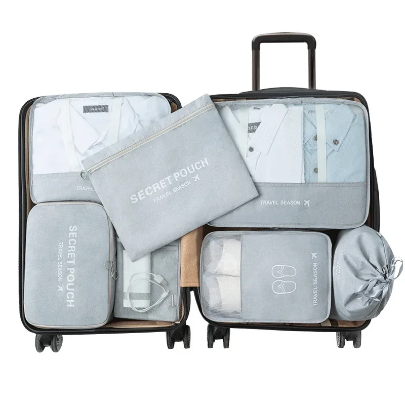Travel Accessories And Bags - 旅行用衣類収納バッグファッション防水衣類仕分けオーガナイザー折りたたみジッパーバンドル口荷物アクセサリー製品