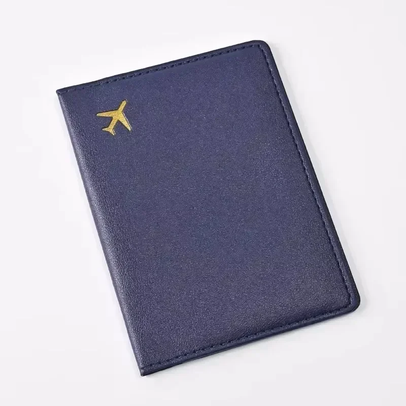 Travel Accessories Plane - 女性男性カードパスポートカバーケース飛行機チケットクリップパスポートトラベルウォレットPUレザーIDホルダーパスポートホルダー財布カバー