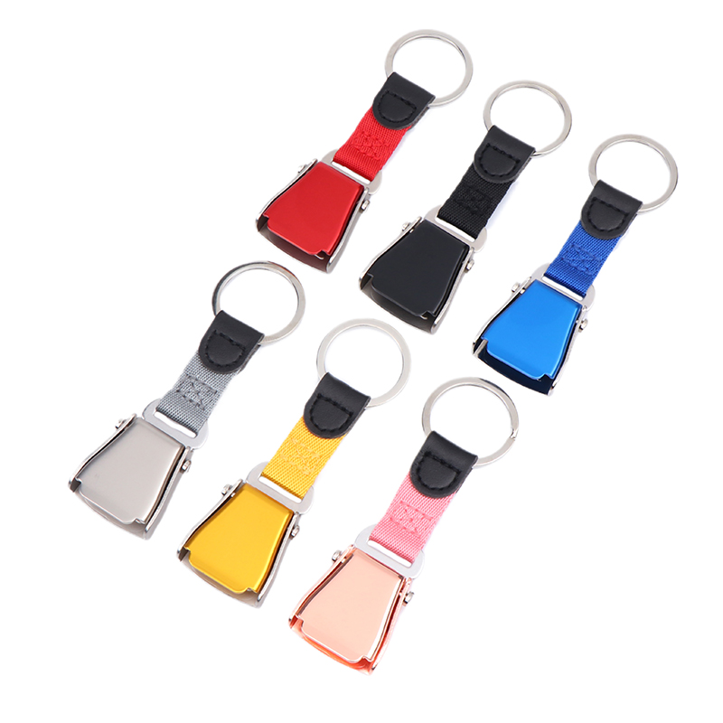 Travel Accessories Plane - ミニセーフティseatBeltバックルキーホルダー、飛行機ストラップキーホルダー、飛行機、航空ギフト、フライト用キーリング、1個