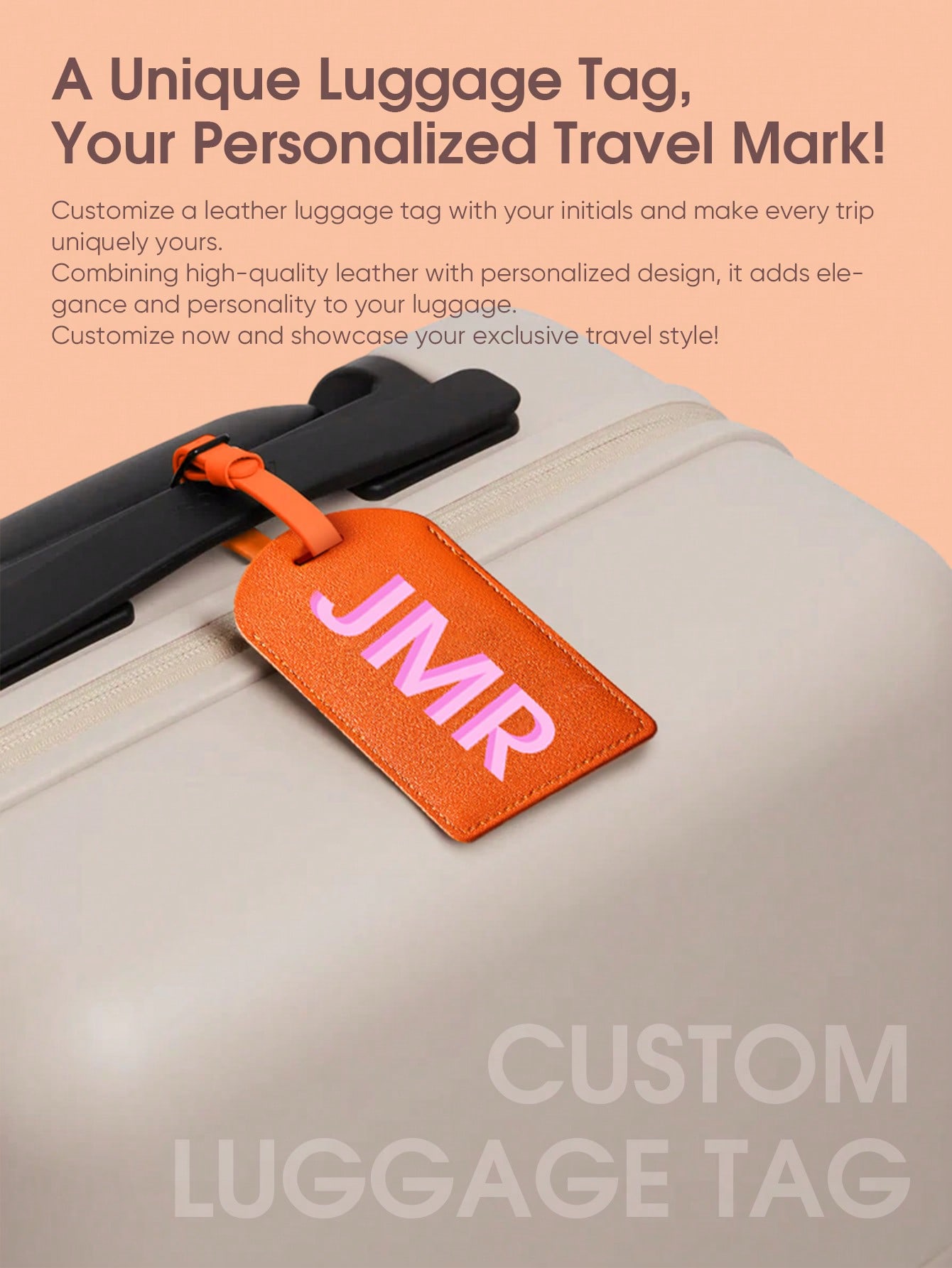 パーソナライズされたイニシャルラゲッジタグ カスタムレターP - Travel Accessories Gifts のレビューと価格