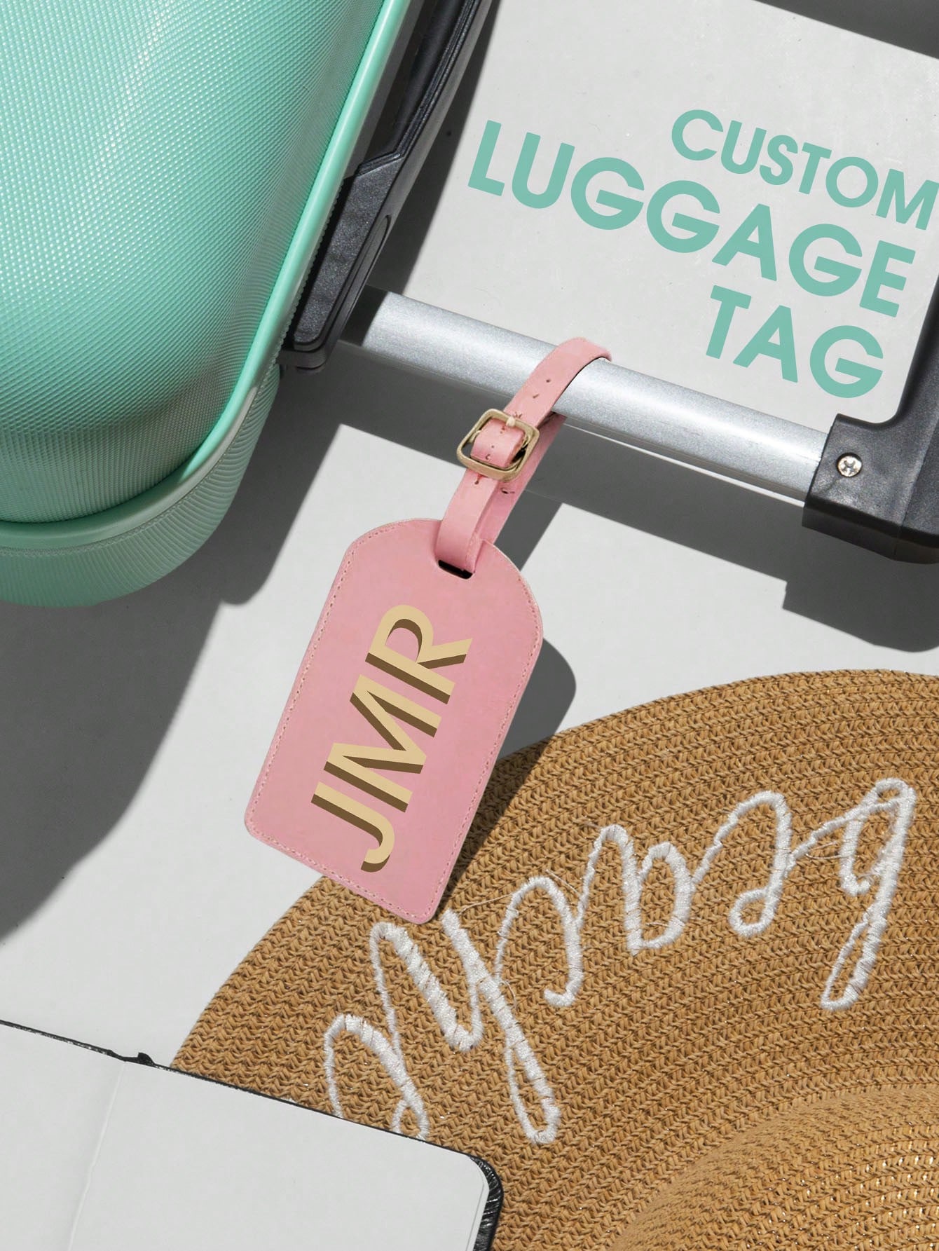 パーソナライズされたイニシャルラゲッジタグ カスタムレターP - Travel Accessories Gifts のレビューと価格