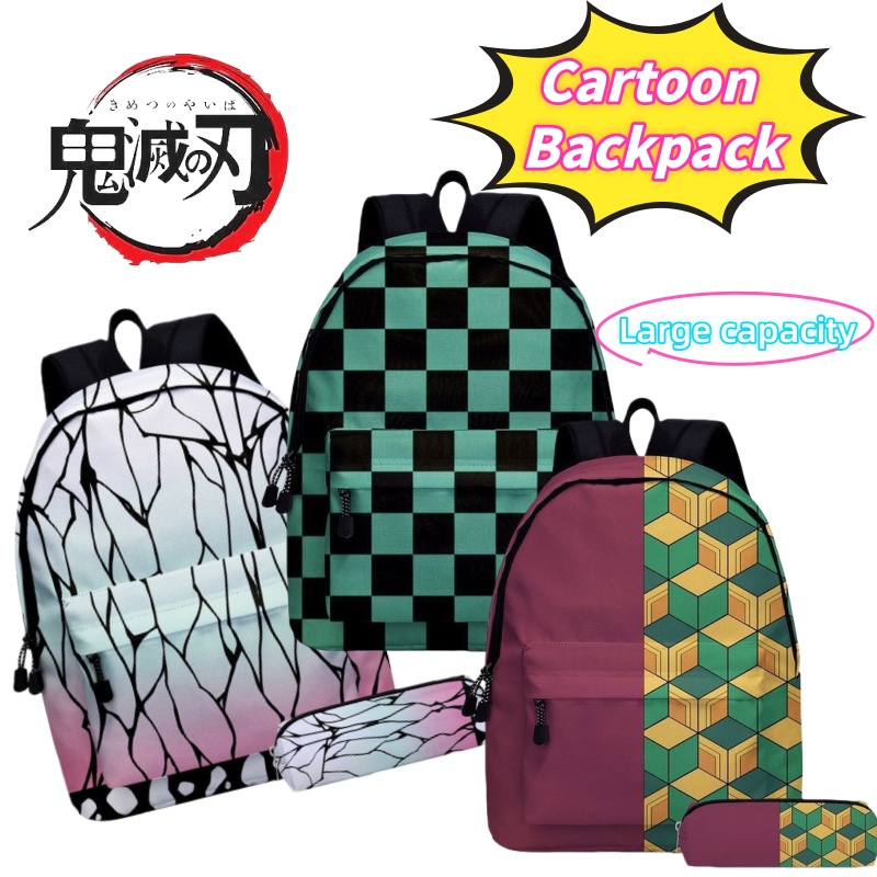 鬼滅の刃 胡蝶しのぶ 竈門炭治郎 我妻善逸 学生用軽量バック - Travel Accessories Gadget のレビューと価格