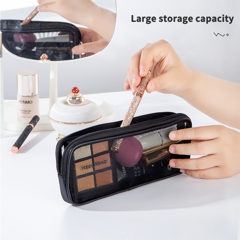 化粧ブラシトラベルケース化粧品トイレタリーバッグオーガナイザ - Travel Accessories Kit For Women のレビューと価格