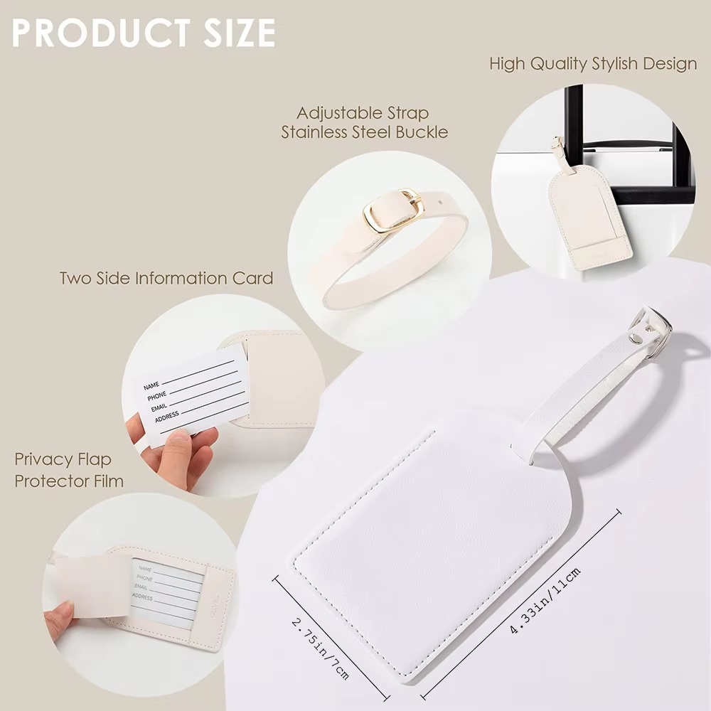 パーソナライズされたモノグラムイニシャルネームレザーラゲッジ - Travel Accessories Best のレビューと価格