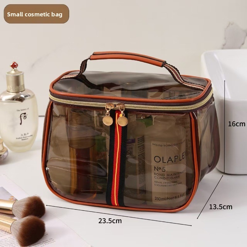 Pu 化粧品バッグポータブル防水透明大容量旅行収納バッグポー - Toiletry Bag Tsa のレビューと価格