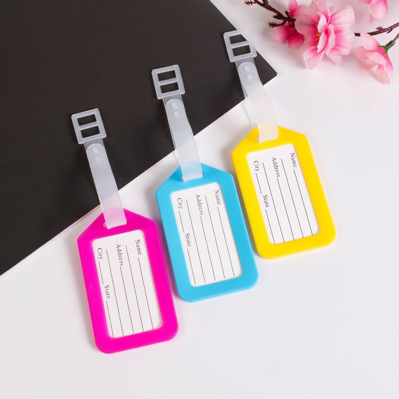 5 個の荷物タグ搭乗出荷プラスチック手荷物タグ旅行アクセサリ - Travel Accessories Bag For Women のレビューと価格