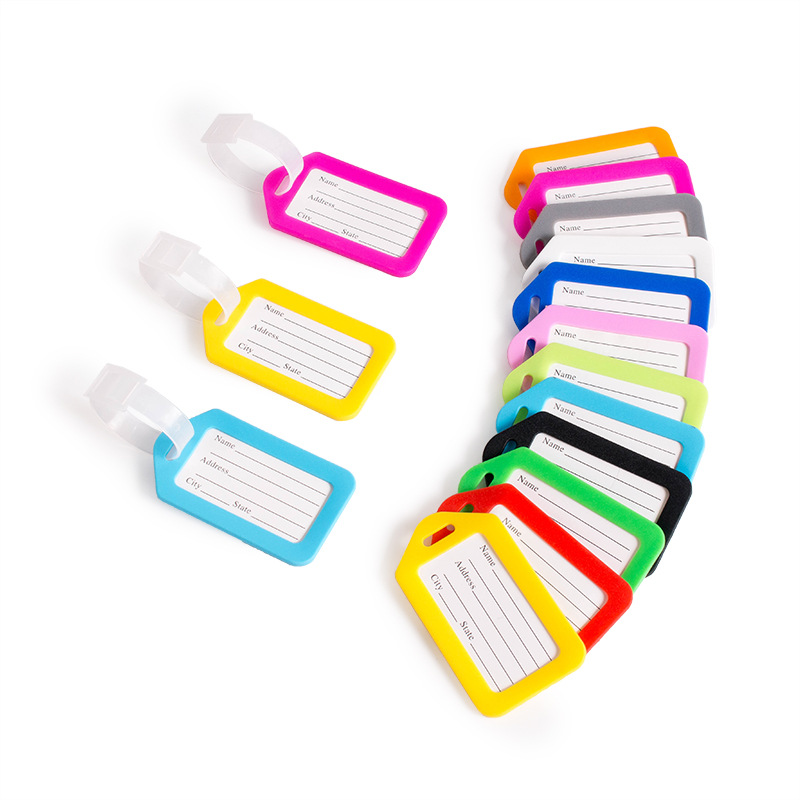 5 個の荷物タグ搭乗出荷プラスチック手荷物タグ旅行アクセサリ - Travel Accessories Bag For Women のレビューと価格