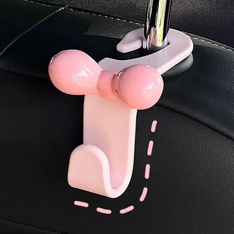 ミニマリストなボウ型車用後部座席吊り下げフック、実用的な収納 - Travel Accessories Gadget のレビューと価格