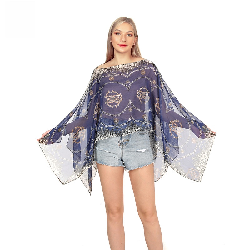 夏のホットセール レディースシルクスカーフ シフォン プリン - Travel Accessories Sale のレビューと価格