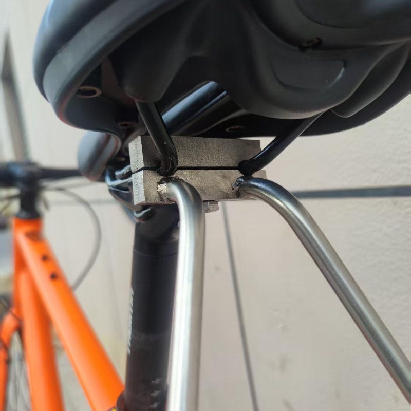 ステンレス鋼自転車リアラック頑丈な軽量マウンテンロードバイク - Travel Accessories Bike のレビューと価格