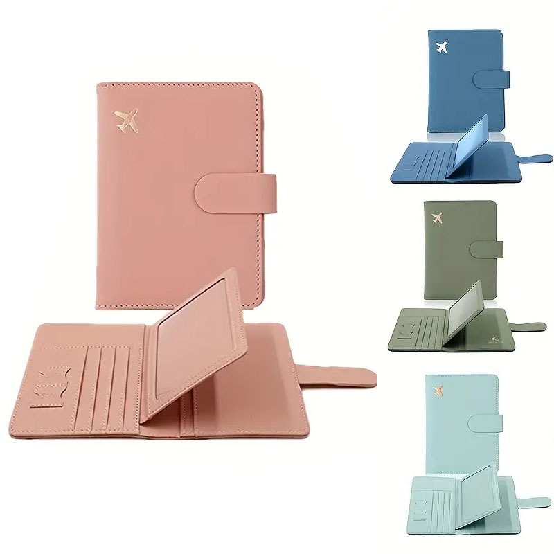 防水レザーパスポートホルダー かわいいバックル付き - 旅行 - Travel Accessories Plane のレビューと価格
