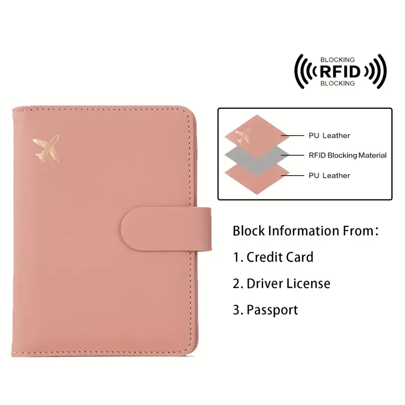 防水レザーパスポートホルダー かわいいバックル付き - 旅行 - Travel Accessories Plane のレビューと価格