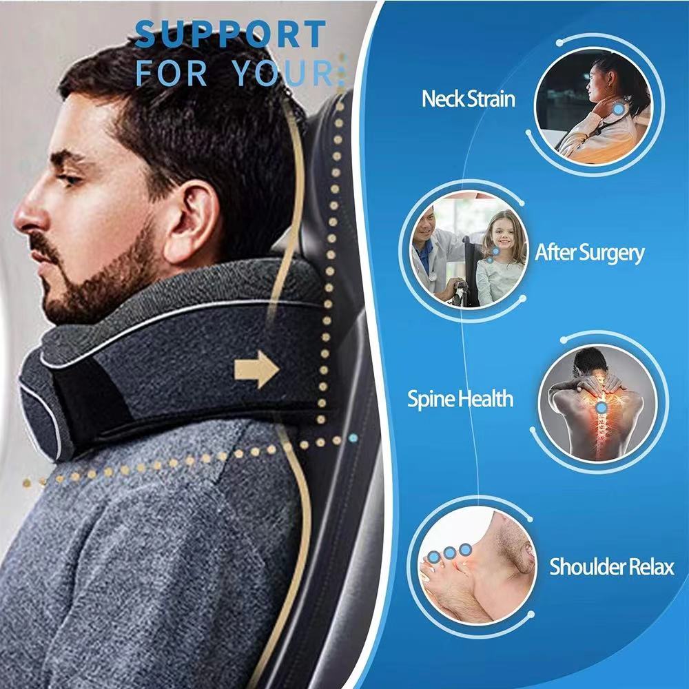 旅行、頸椎、旅行、正午の休憩、睡眠、キャンプ、キャリーバッグ - Neck Pillow Memory Foam のレビューと価格