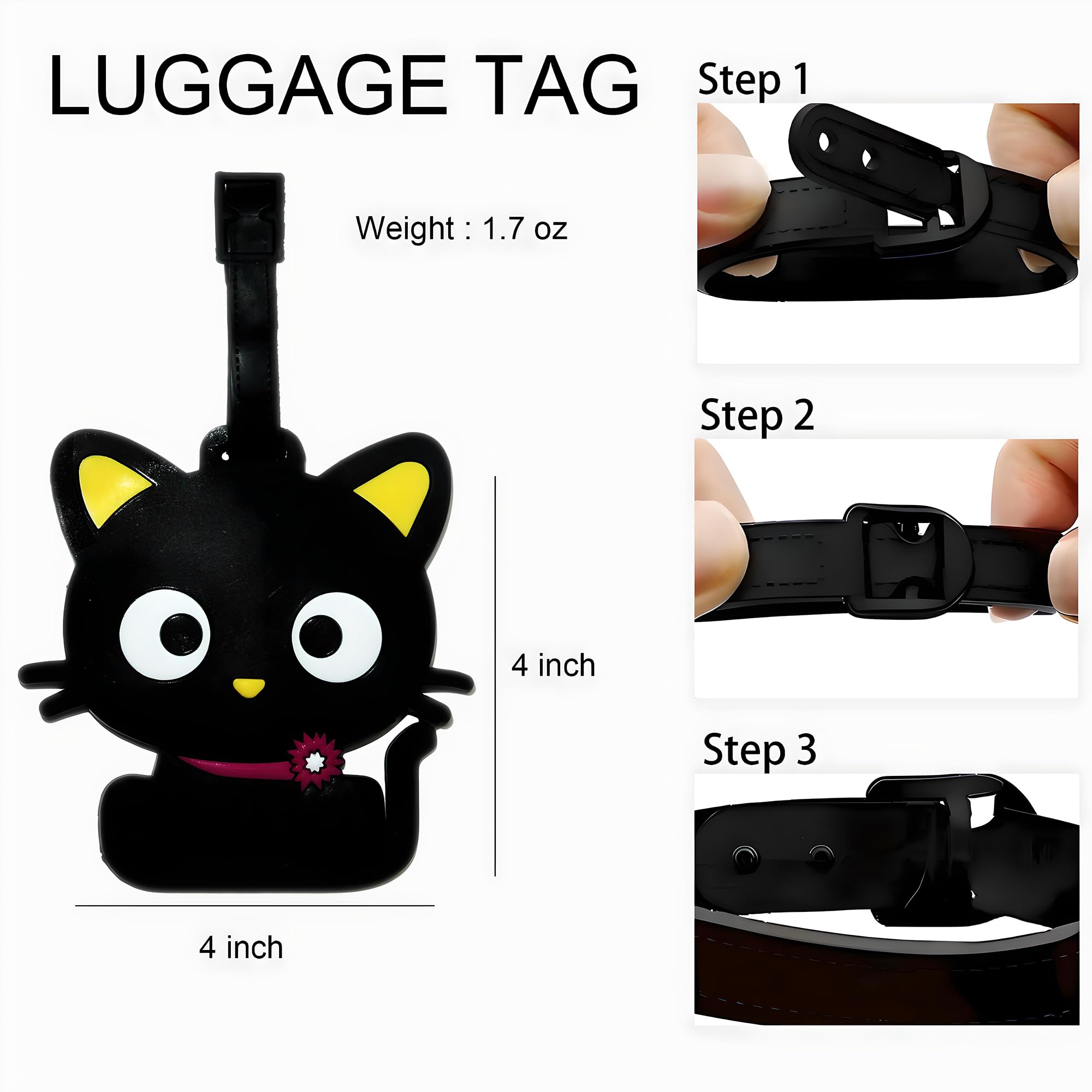 かわいい動物の荷物タグ旅行猫犬うんち恐竜スーツケースIDアド - Travel Accessories Sale のレビューと価格