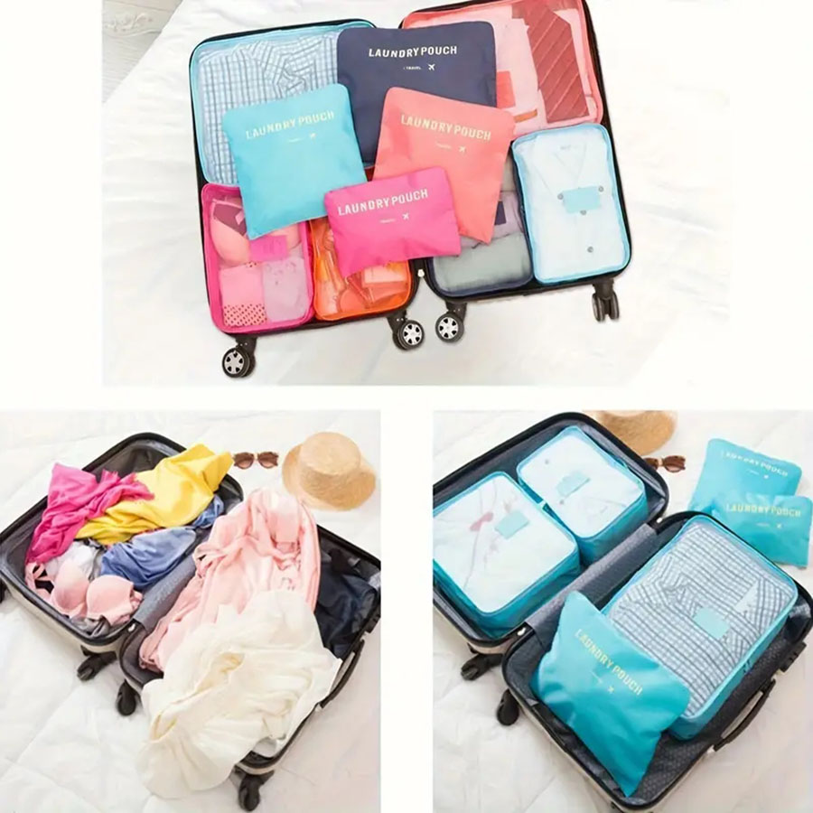 6 個トラベルオーガナイザー保存袋ポータブル旅行スーツケース - Travel Accessories Comfort のレビューと価格