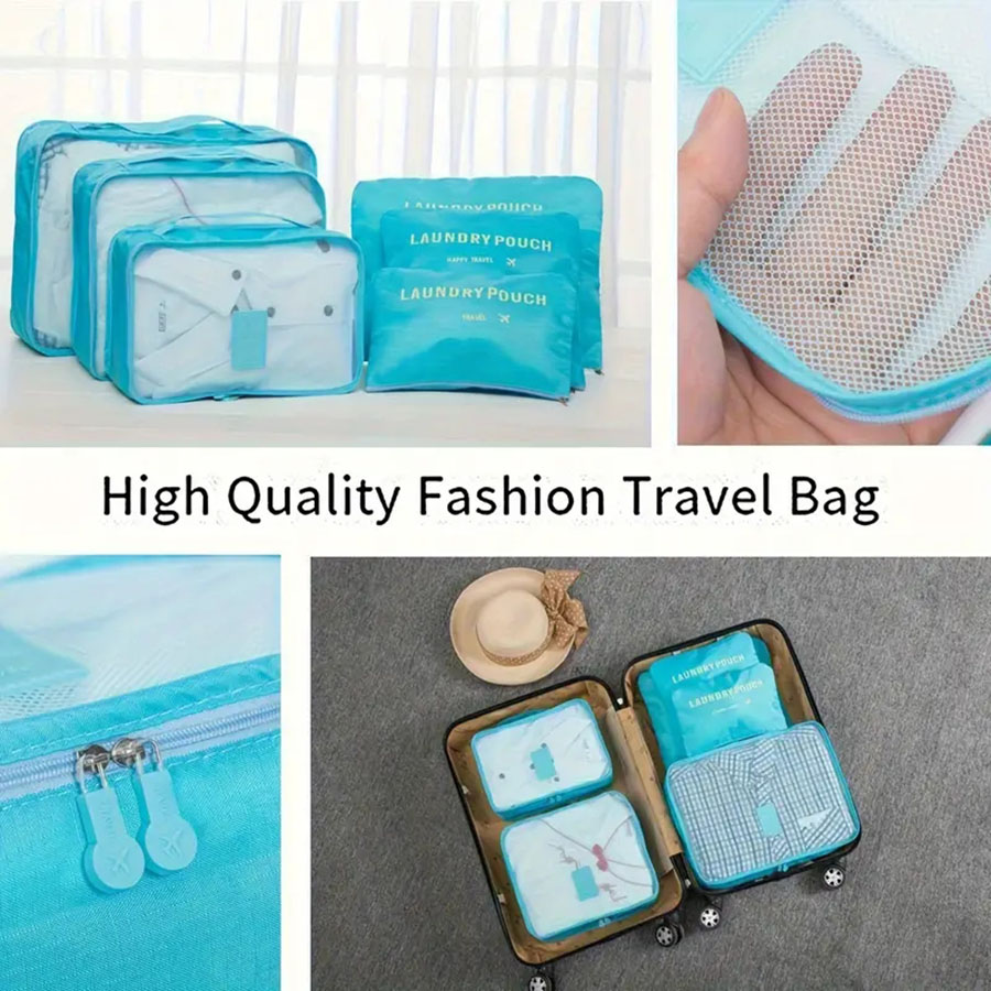 6 個トラベルオーガナイザー保存袋ポータブル旅行スーツケース - Travel Accessories Comfort のレビューと価格