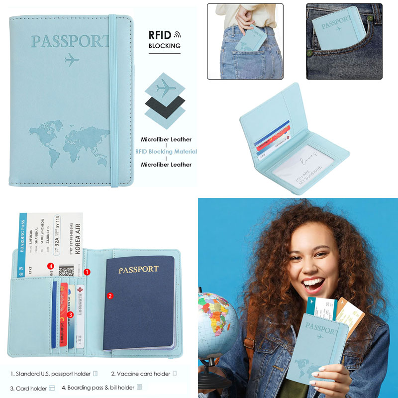 恋人世界地図パスポートカバーホットスタンピングシンプルな飛行 - Travel Accessories Plane のレビューと価格