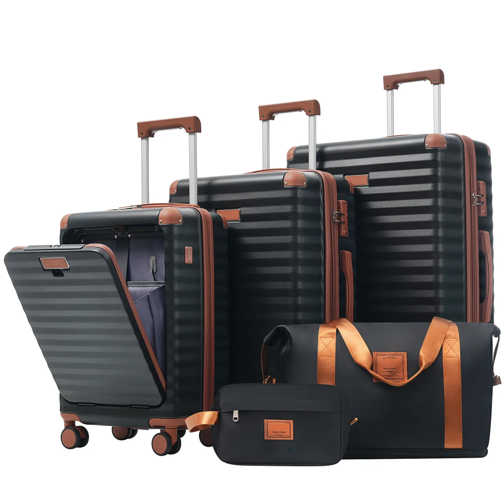 5点セットの荷物セット（フロントオープン式）、拡張可能なハー - Toiletry Bag Tsa のレビューと価格
