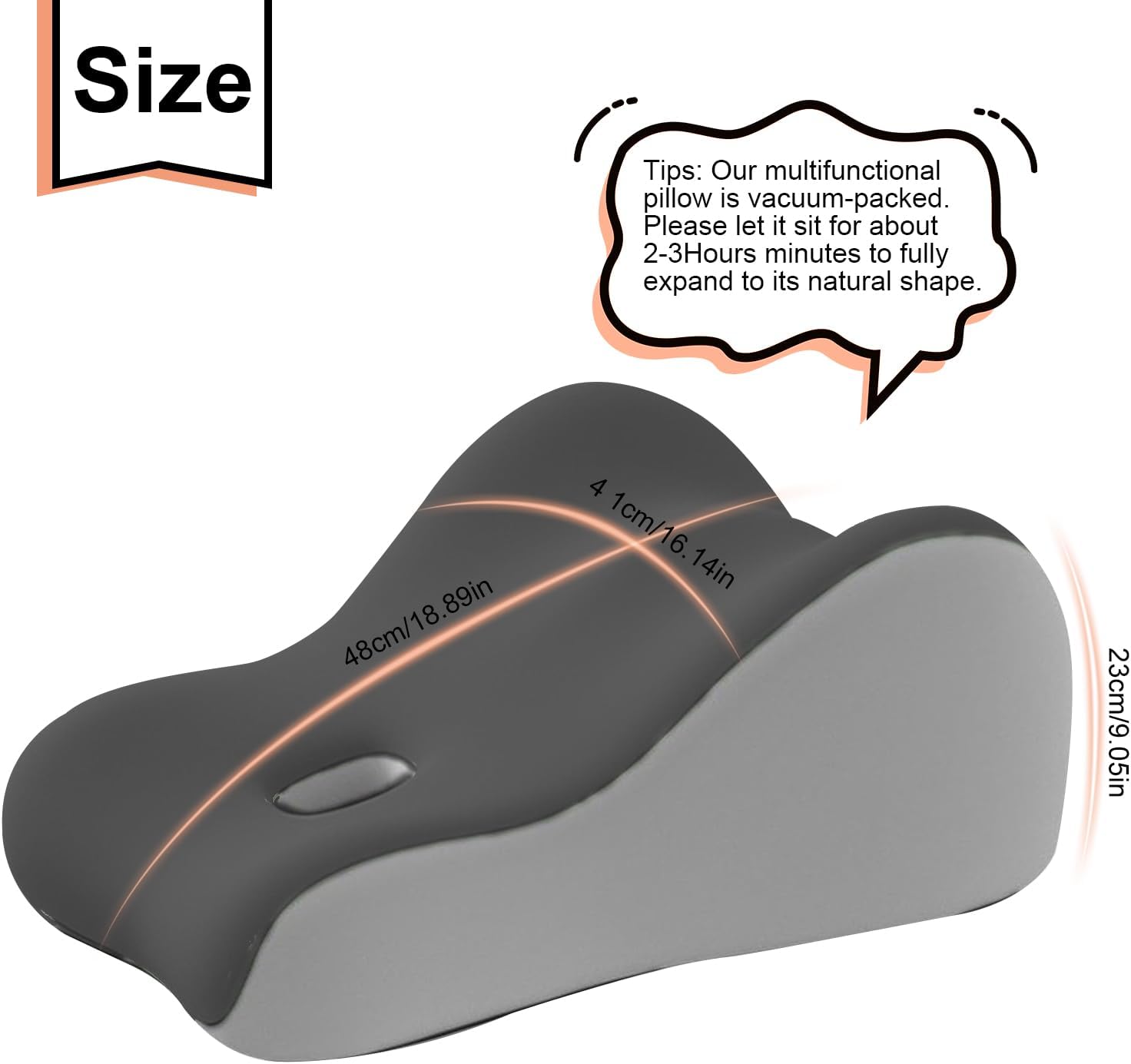 カップル用インティマシーサポートウェッジ枕、メモリーフォーム - Neck Pillow Memory Foam のレビューと価格