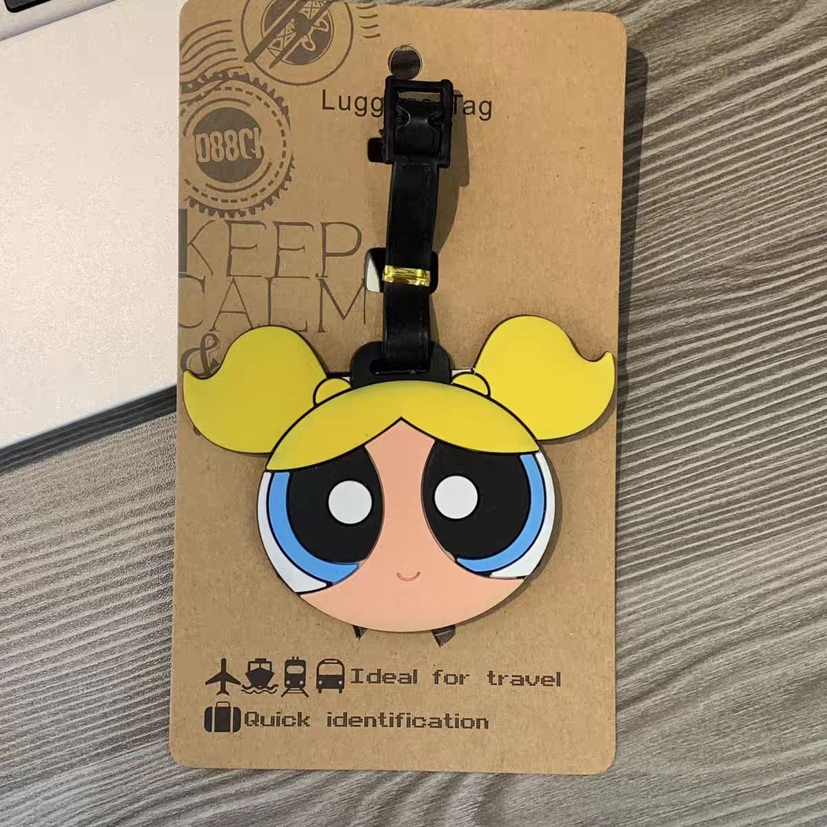 アニメパワーパフガールズバッグペンダントかわいい漫画風荷物タ - Travel Accessories Gifts のレビューと価格