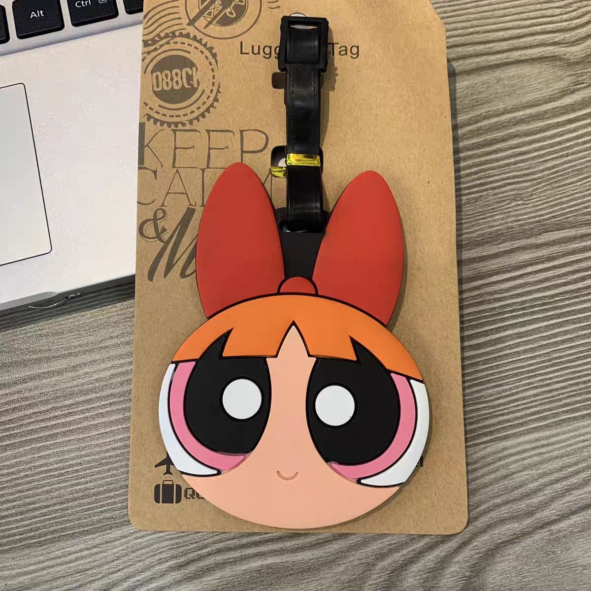 アニメパワーパフガールズバッグペンダントかわいい漫画風荷物タ - Travel Accessories Gifts のレビューと価格