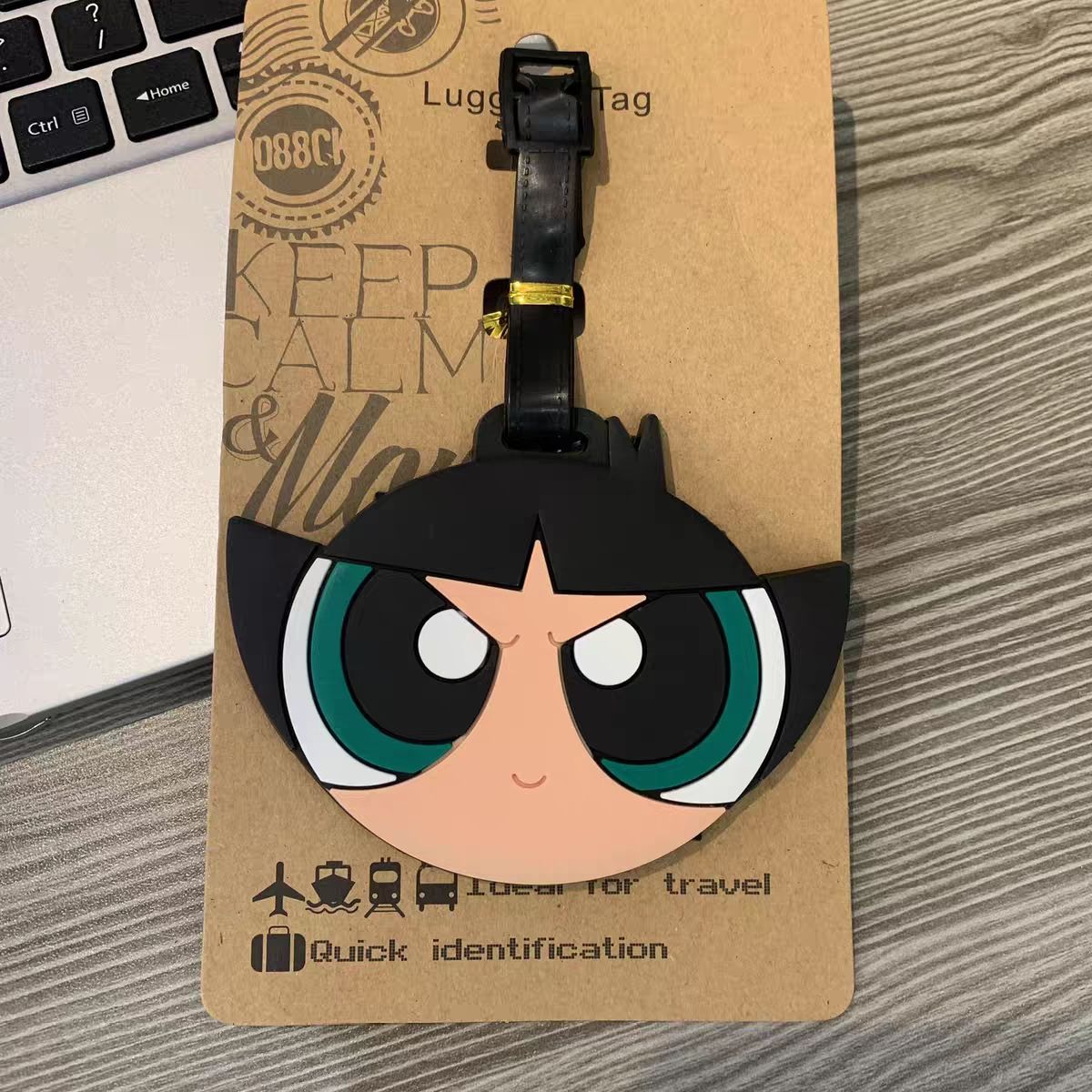 アニメパワーパフガールズバッグペンダントかわいい漫画風荷物タ - Travel Accessories Gifts のレビューと価格