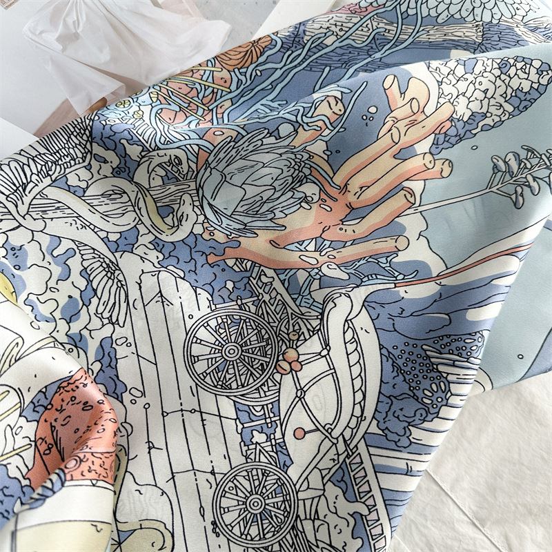 12 ミリメートルサテンシルクスカーフ女性 90 センチメー - Travel Accessories Bag For Women のレビューと価格
