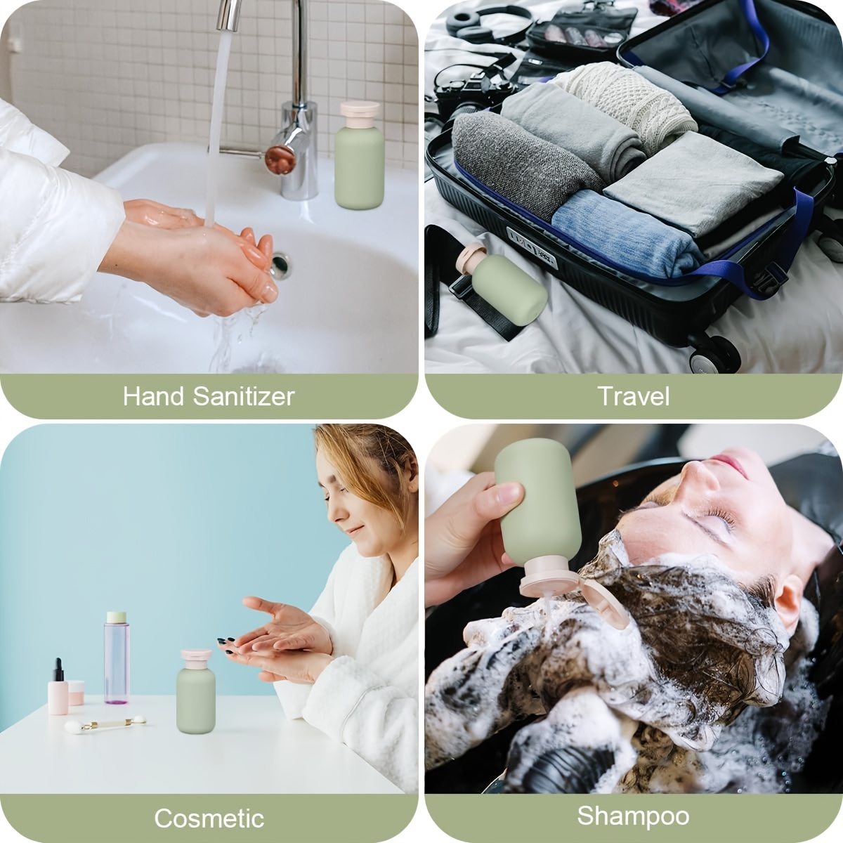 トラベル用トイレタリーボトル 3.4oz TSA承認済みシリ - Toiletry Bag Tsa のレビューと価格