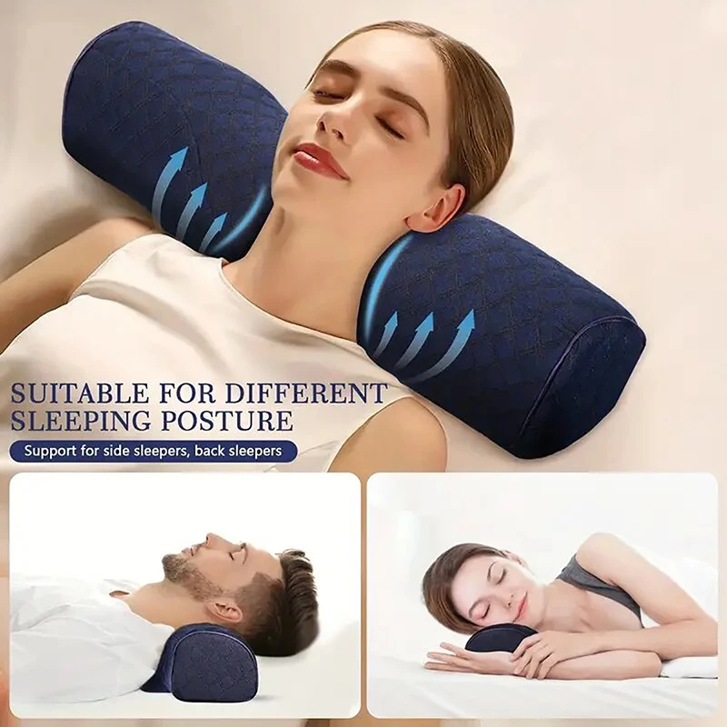 首の不快感を和らげる頸椎枕ヘッドマッサージ枕低反発ベッド整形 - Neck Pillow Memory Foam のレビューと価格
