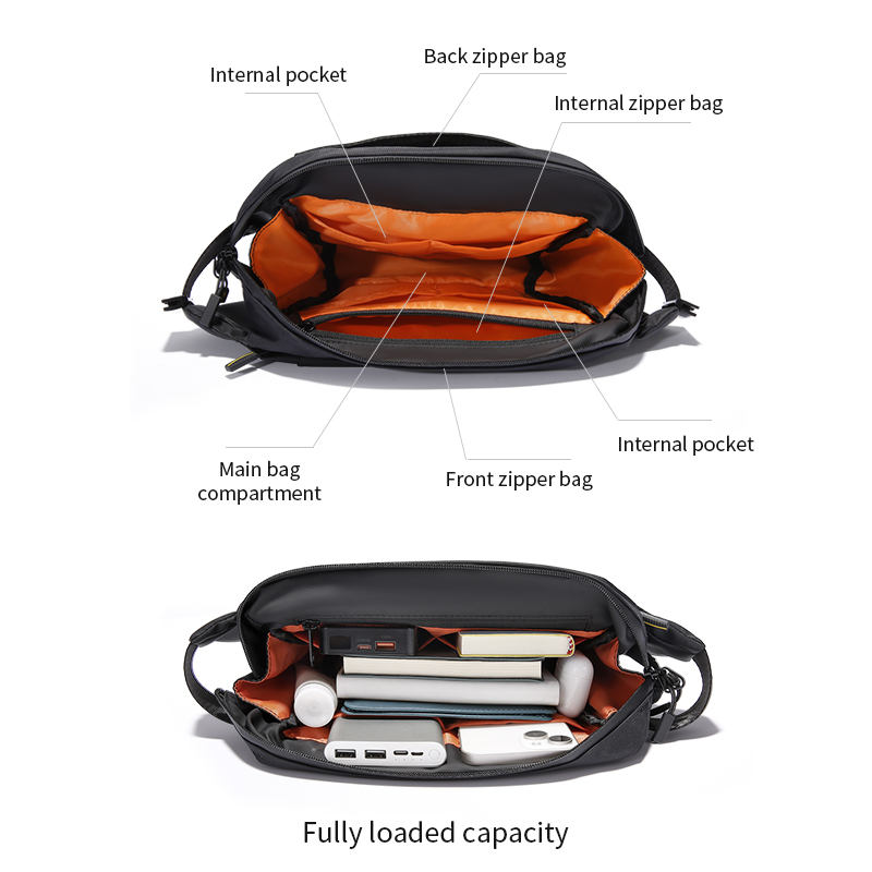 TANGCOOL プレミアム防水スリングバッグ 大容量 盗難 - Travel Accessories Bike のレビューと価格