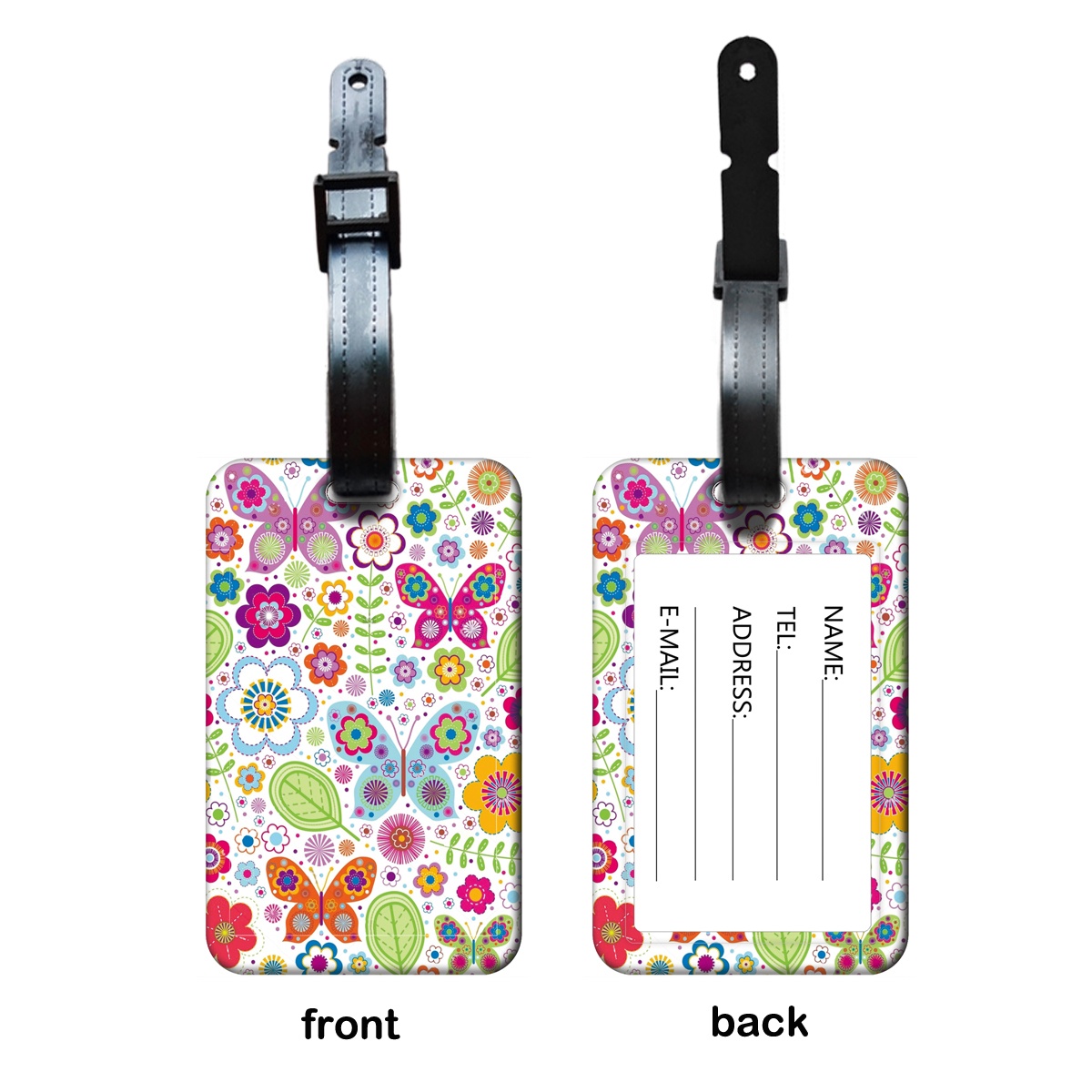 美しい花植物荷物タグ女性スーツケースバックパック紛失防止リス - Travel Accessories List For Women のレビューと価格