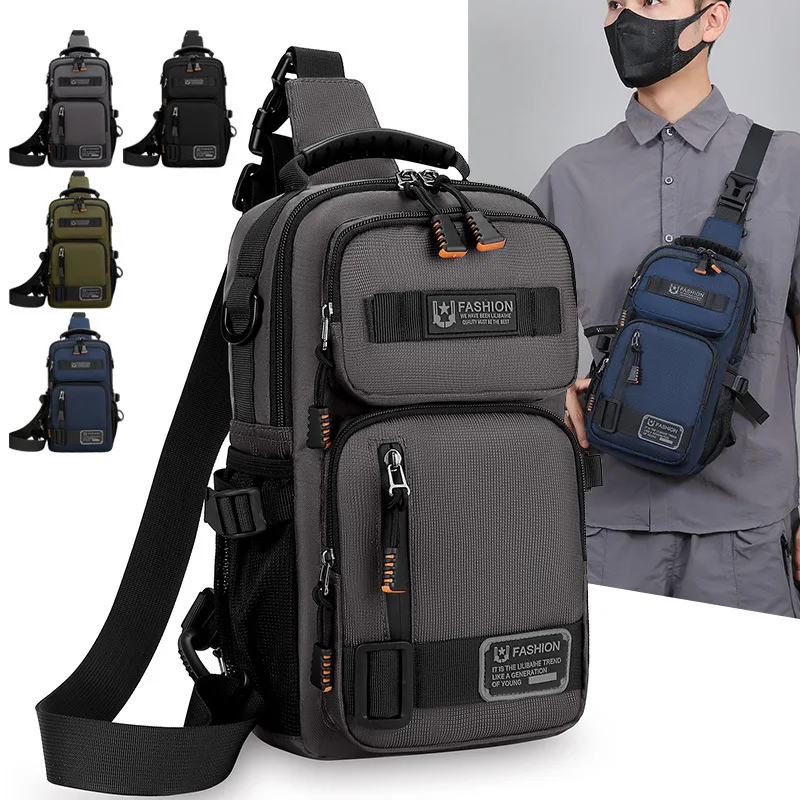 メンズ多機能ショルダーバッグ高品質オックスフォードメンズウエ - Travel Accessories Bike のレビューと価格