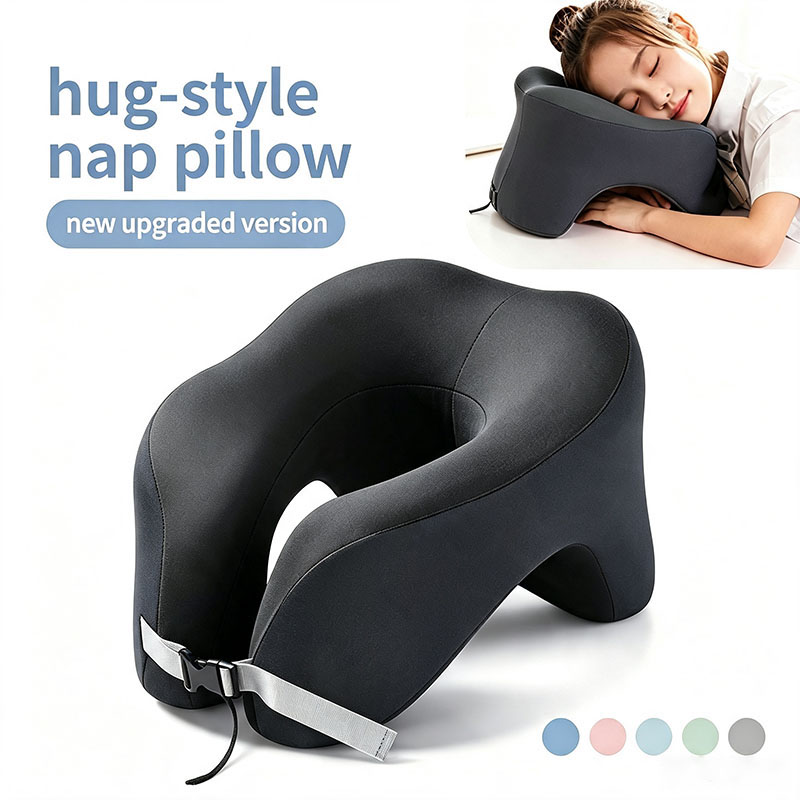 メモリーフォームU字型ネックピロー 旅行用飛行機睡眠枕 ソフ - Neck Pillow Memory Foam のレビューと価格
