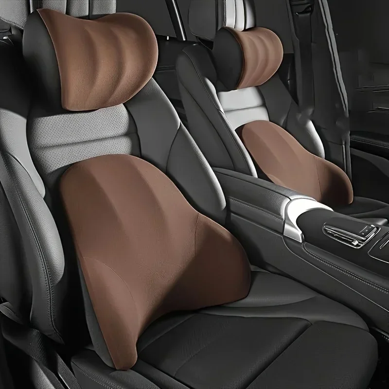 車用メモリーフォームネックピロー＆ランバーサポートセット、通 - Neck Pillow Memory Foam のレビューと価格
