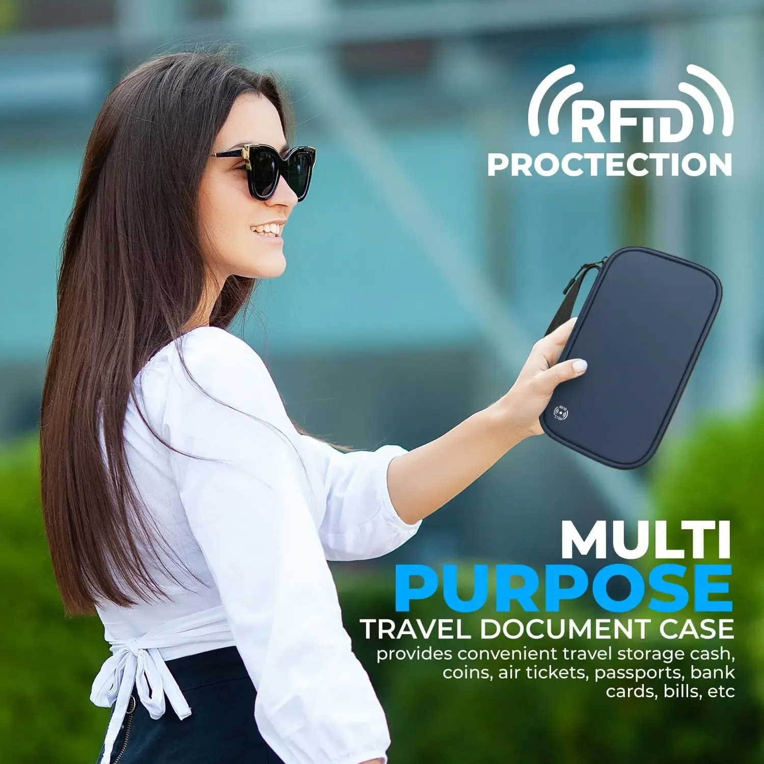 軽量ファミリートラベルパスポートカバーウォレットジッパー付き - Travel Accessories Comfort のレビューと価格