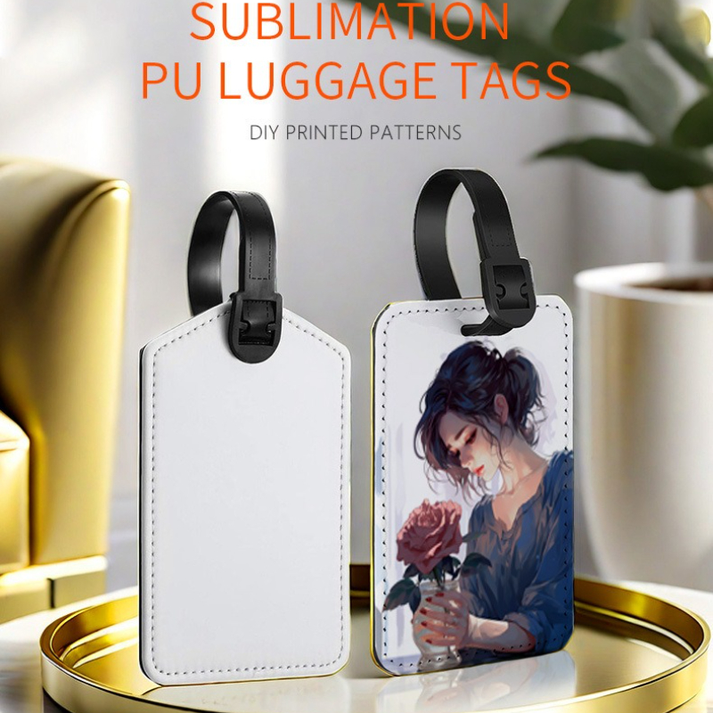 カスタマイズされた画像 Pu レザー荷物タグカスタマイズされ - Travel Accessories Sale のレビューと価格