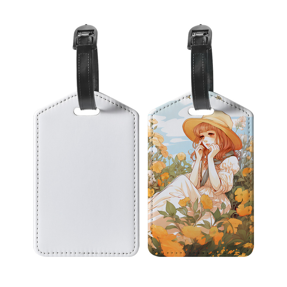 カスタマイズされた画像 Pu レザー荷物タグカスタマイズされ - Travel Accessories Sale のレビューと価格