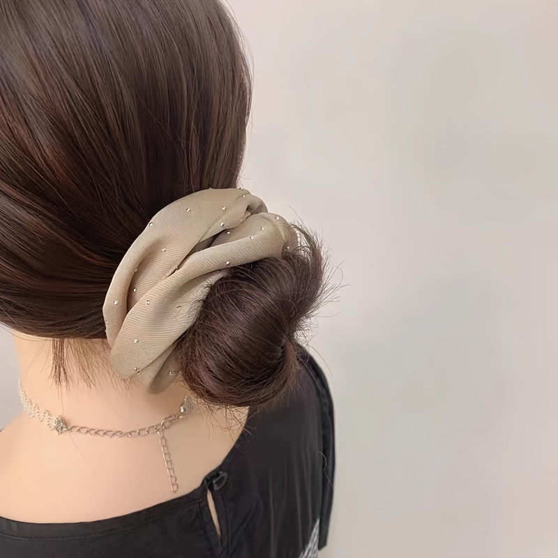 1/3 個のラインストーン装飾付きサテンシュシュ - ポニー - Travel Accessories Comfort のレビューと価格