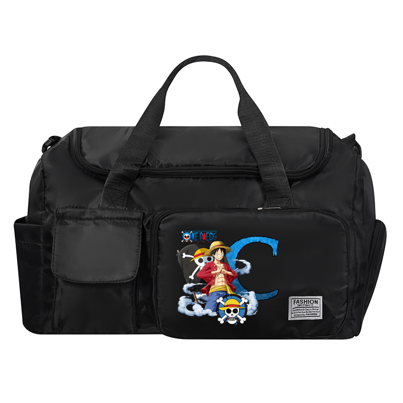 ワンピース男性女性旅行バッグアニメ A-Z 文字プリント防水 - Travel Accessories Gadget のレビューと価格