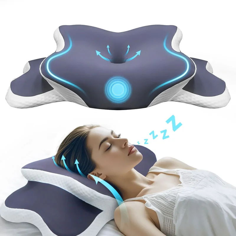 低反発枕 頸椎枕 首の痛み緩和 輪郭形状記憶枕 人間工学に基 - Neck Pillow Memory Foam のレビューと価格